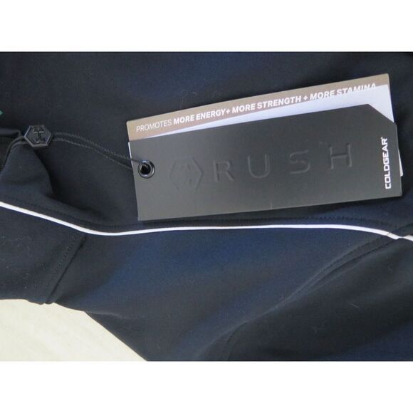 Under Armour 1356357 Womens Sz L Black Rush ColdGear Jacqaurd Mock L/S Shirt $75 - Picture 10 of 10